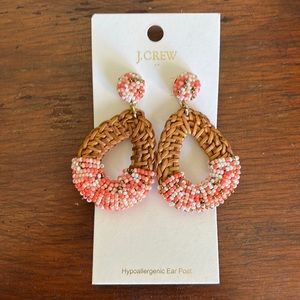 J Crew Rattan Earrings